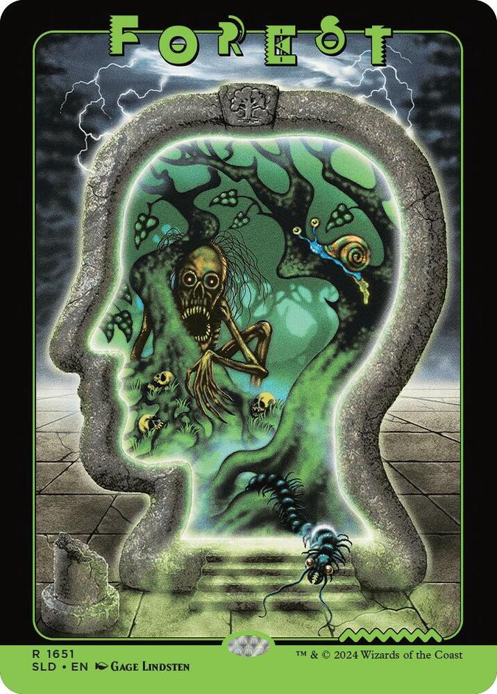 Forest 1651 card from Secret Lair Drop Series