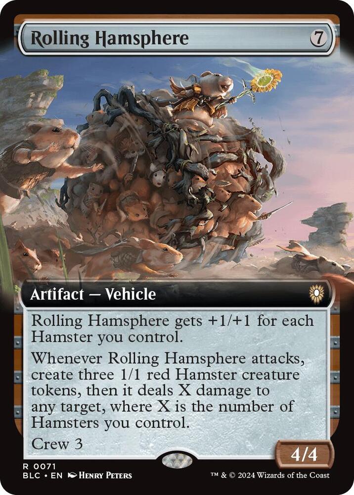 Rolling Hamsphere (Extended Art) 71 card from Commander: Bloomburrow