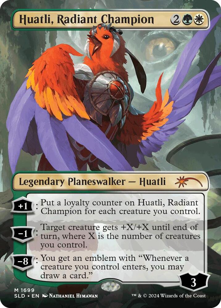 Huatli, Radiant Champion 1699 card from Secret Lair Drop Series
