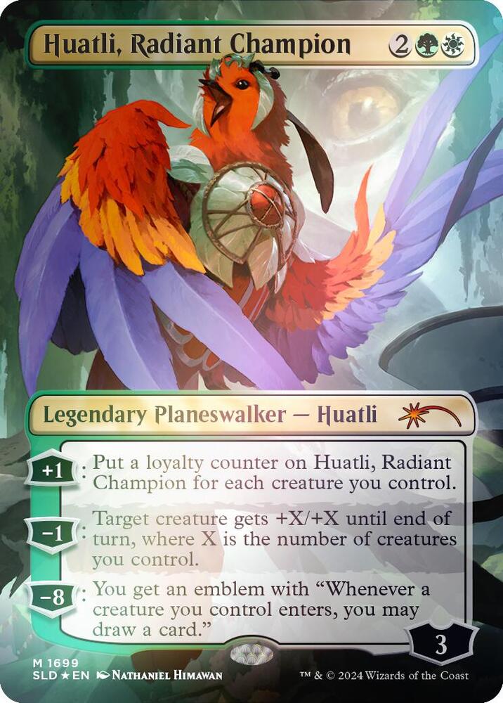 Huatli, Radiant Champion (Rainbow Foil) 1699 card from Secret Lair Drop Series