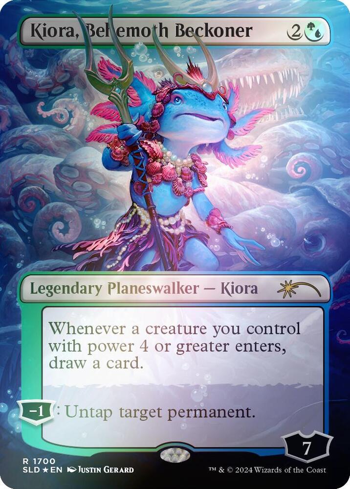 Kiora, Behemoth Beckoner (Rainbow Foil) 1700 card from Secret Lair Drop Series