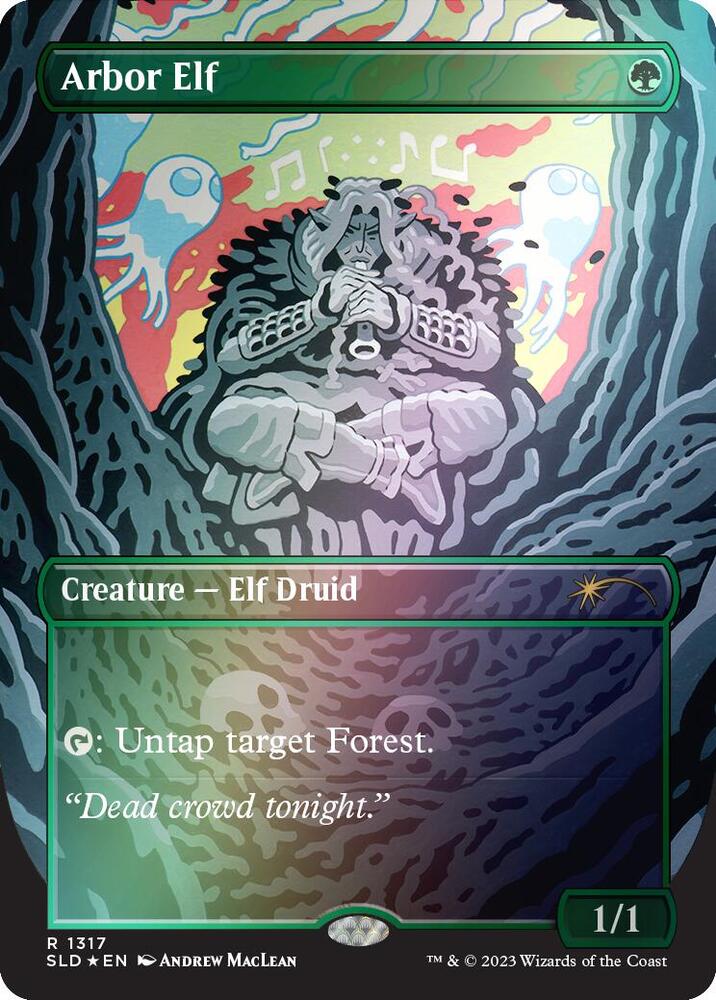 Arbor Elf (Rainbow Foil) 1317 card from Secret Lair Drop Series