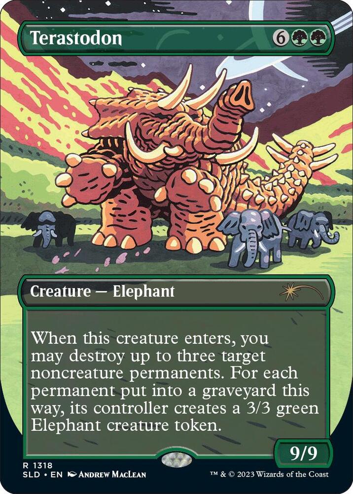 Terastodon 1318 card from Secret Lair Drop Series
