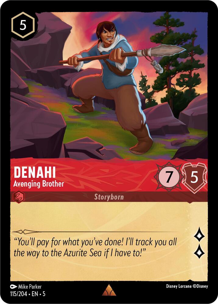 Denahi - Avenging Brother 115/204 card from Shimmering Skies