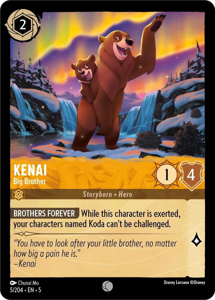 Kenai - Big Brother 5/204 card from Shimmering Skies