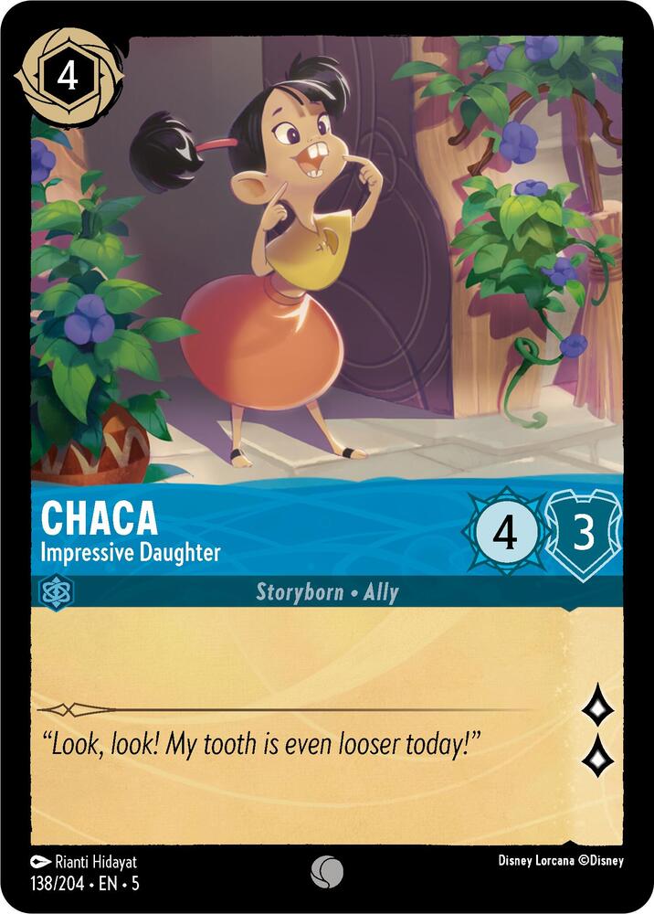 Chaca - Impressive Daughter 138/204 card from Shimmering Skies