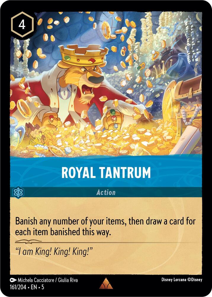 Royal Tantrum 161/204 card from Shimmering Skies