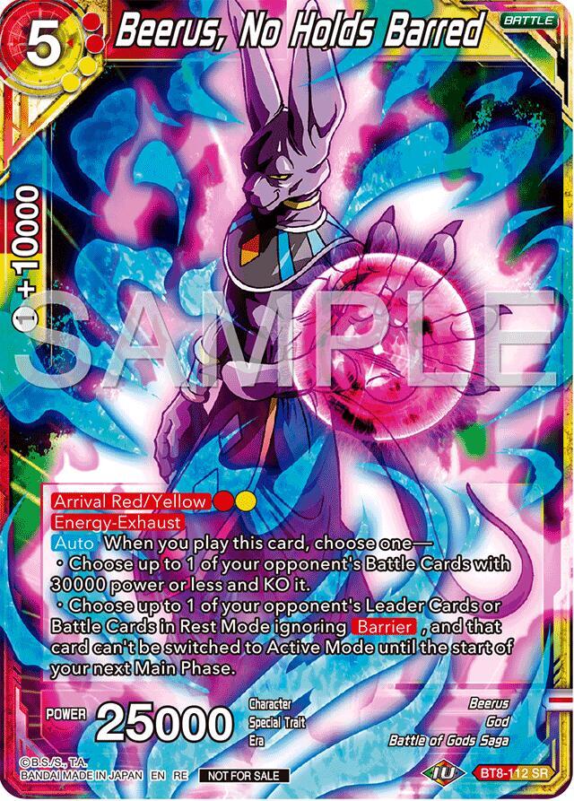 Beerus, No Holds Barred (Deluxe Pack 2024 Vol.2) BT8-112 card from Promotion Cards