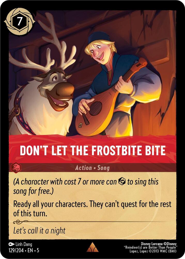 Don't Let the Frostbite Bite 129/204 card from Shimmering Skies
