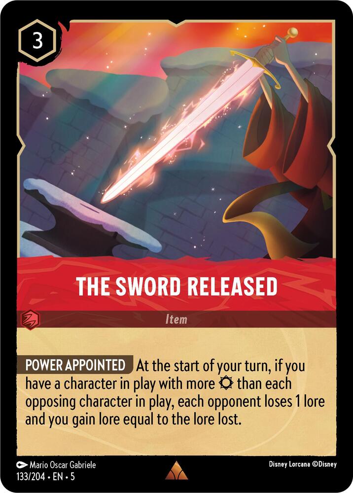 The Sword Released 133/204 card from Shimmering Skies
