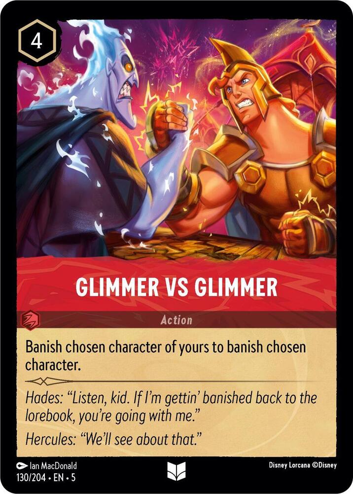 Glimmer vs Glimmer 130/204 card from Shimmering Skies