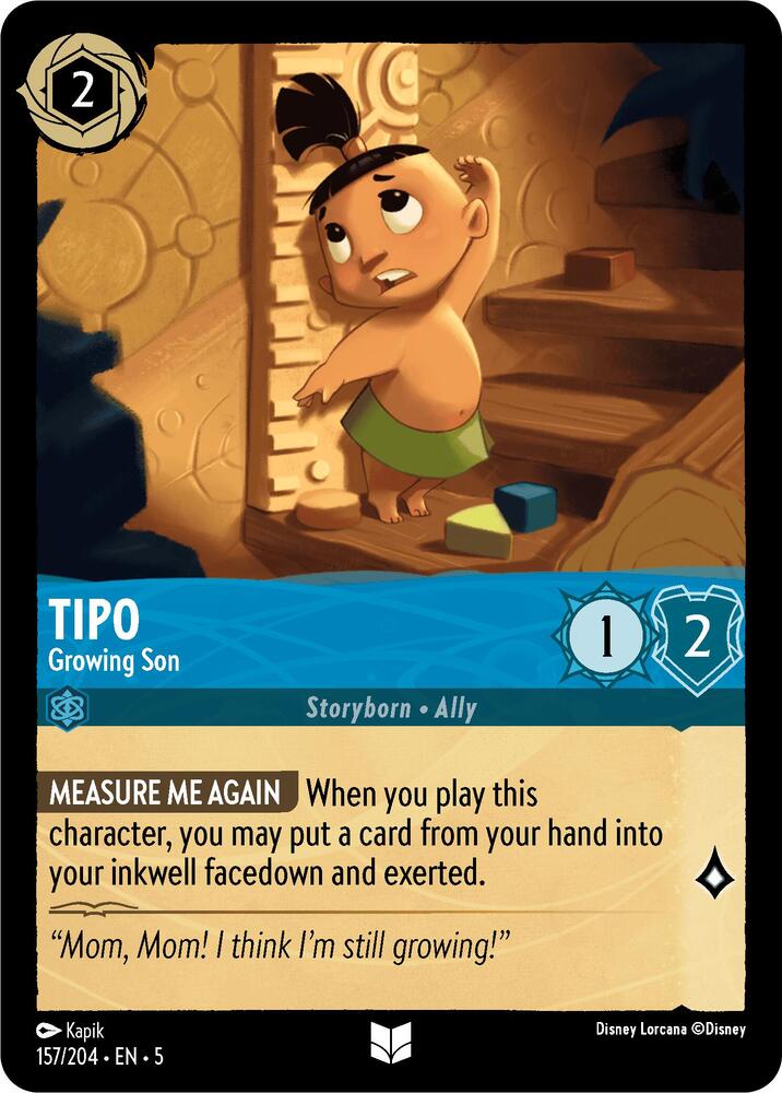 Tipo - Growing Son 157/204 card from Shimmering Skies