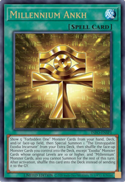 Millennium Ankh INFO-ENSP1 card from The Infinite Forbidden
