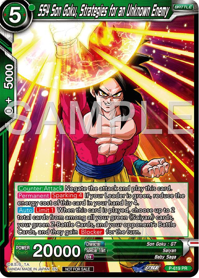 SS4 Son Goku, Strategies for an Unknown Enemy (Deluxe Pack 2024 Vol.2) P-619 card from Promotion Cards
