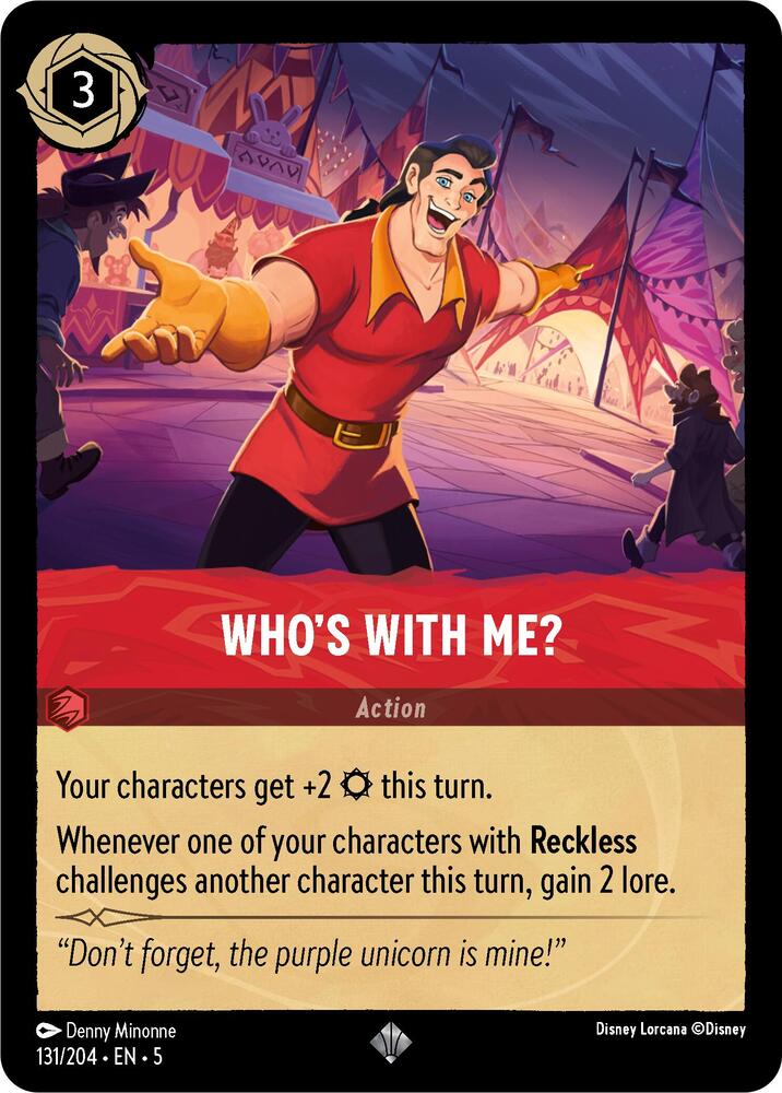 Who's With Me? 131/204 card from Shimmering Skies
