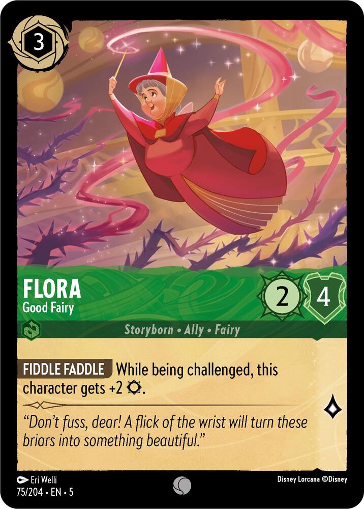 Flora - Good Fairy 75/204 card from Shimmering Skies