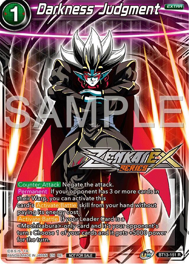 Darkness Judgment (Event Pack 15) BT13-151 card from Promotion Cards