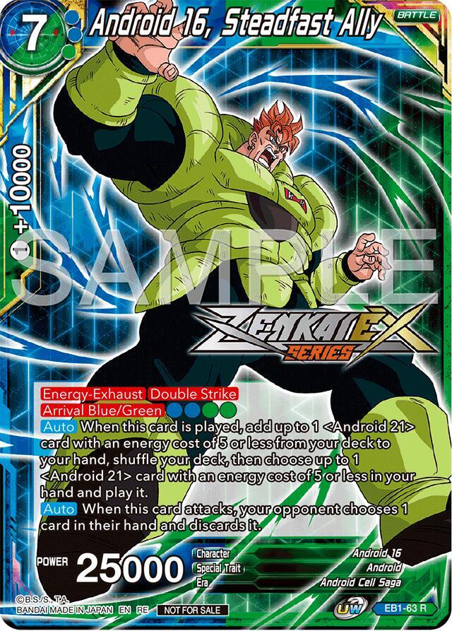 Android 16, Steadfast Ally (Event Pack 15) EB1-63 card from Promotion Cards