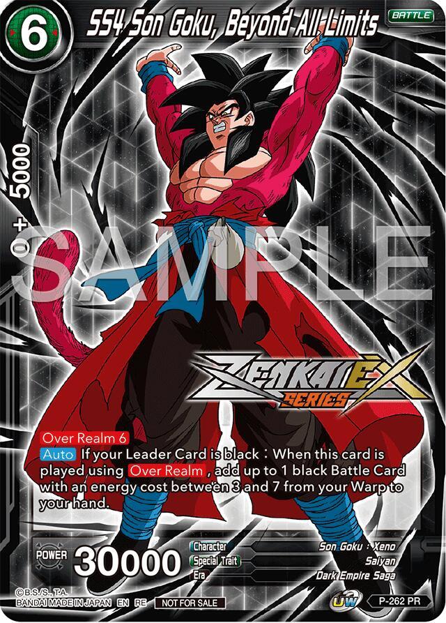 SS4 Son Goku, Beyond All Limits (Event Pack 15) P-262 card from Promotion Cards