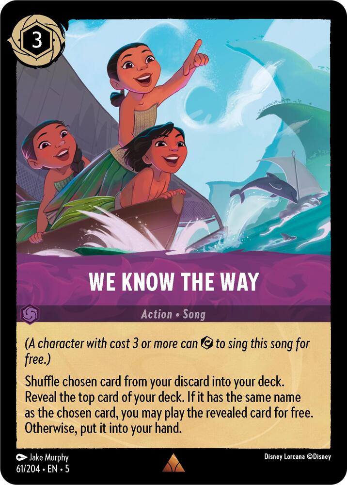 We Know the Way 61/204 card from Shimmering Skies