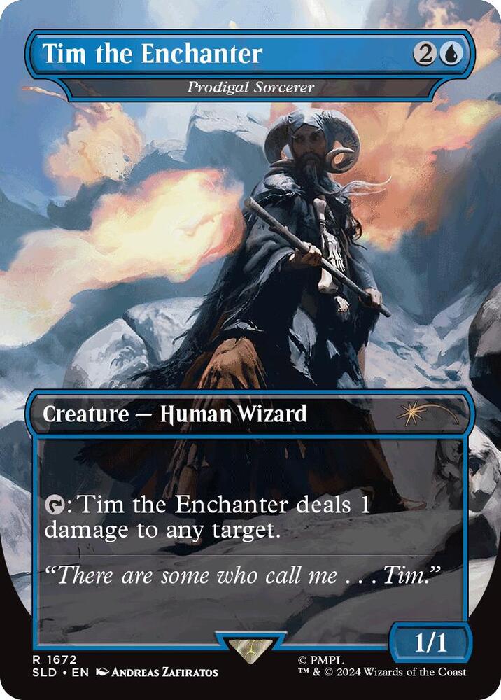 Tim the Enchanter - Prodigal Sorcerer 1672 card from Secret Lair Drop Series