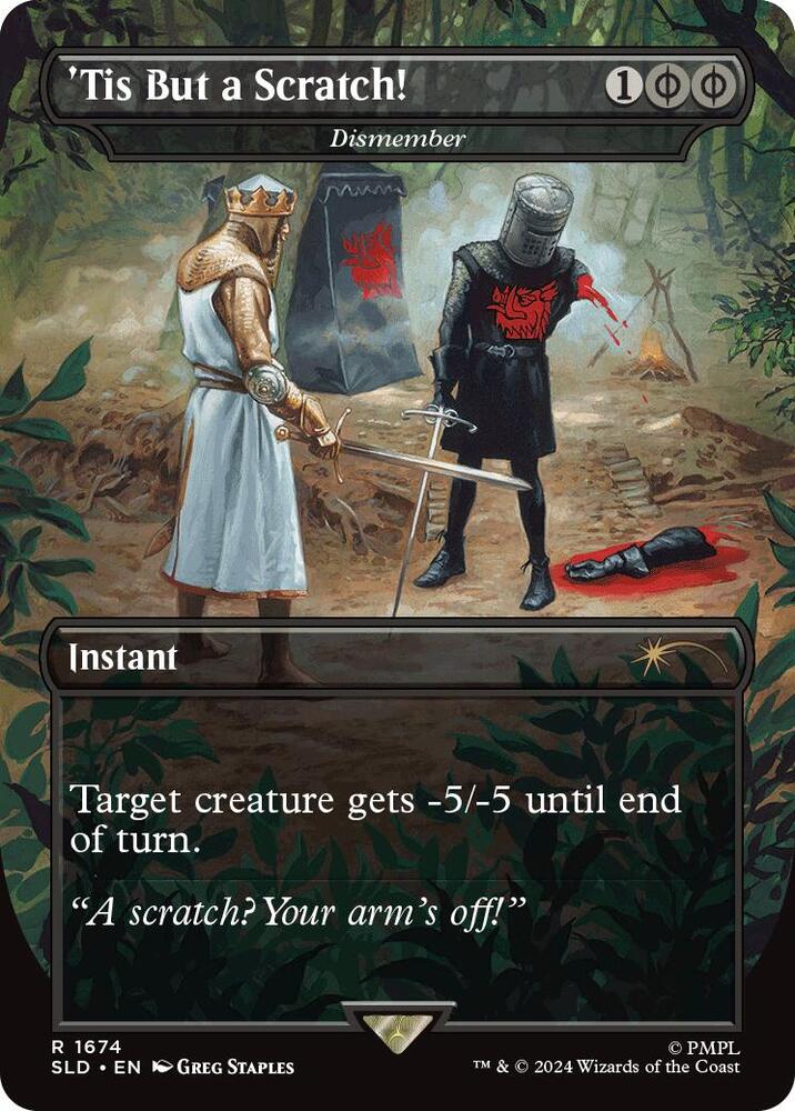 'Tis But a Scratch! - Dismember 1674 card from Secret Lair Drop Series