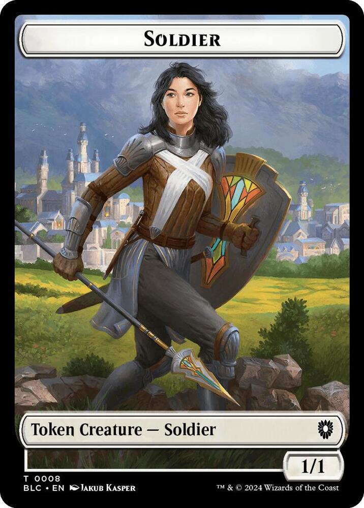 Soldier // Citizen Double-Sided Token 8 // 33 card from Commander: Bloomburrow