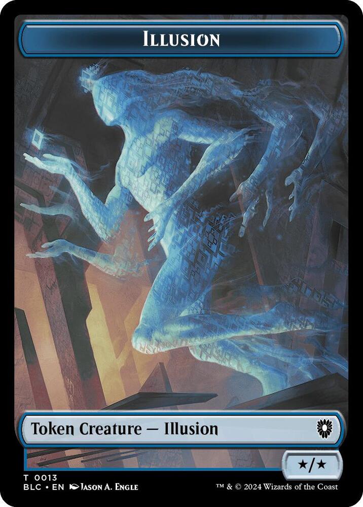 Illusion // Goblin Double-Sided Token 13 // 21 card from Commander: Bloomburrow