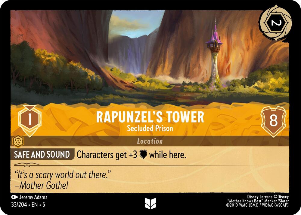 Rapunzel's Tower - Secluded Prison 33/204 card from Shimmering Skies
