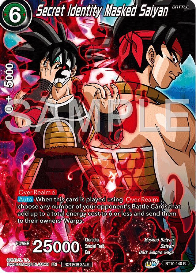 Secret Identity Masked Saiyan (Premium Alt-Art Card Set 2024 Vol.2) BT10-140 card from Promotion Cards