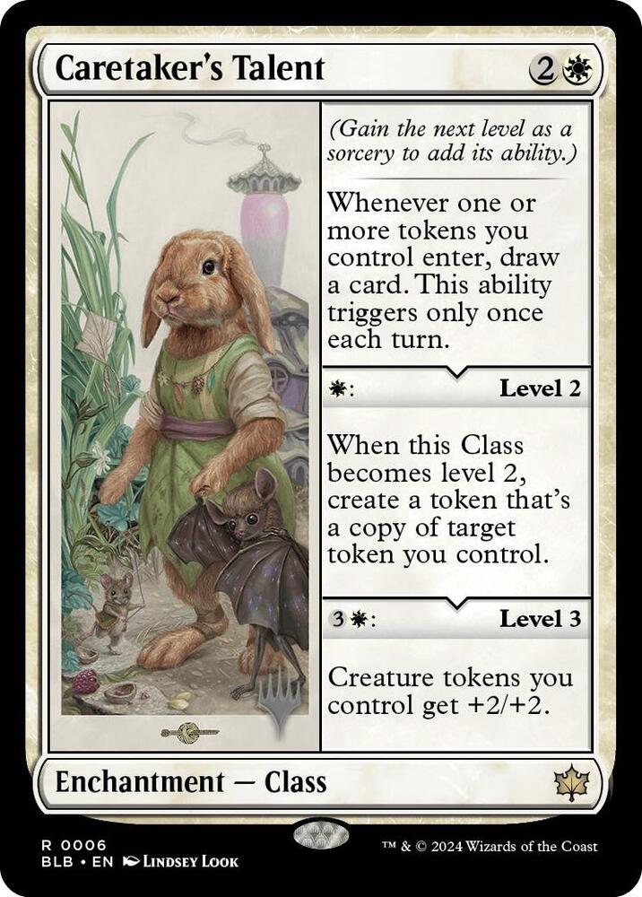 Caretaker's Talent 6 card from Promo Pack: Bloomburrow