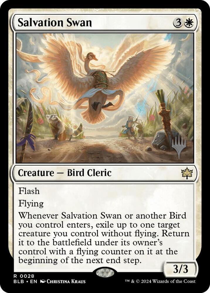Salvation Swan 28 card from Promo Pack: Bloomburrow