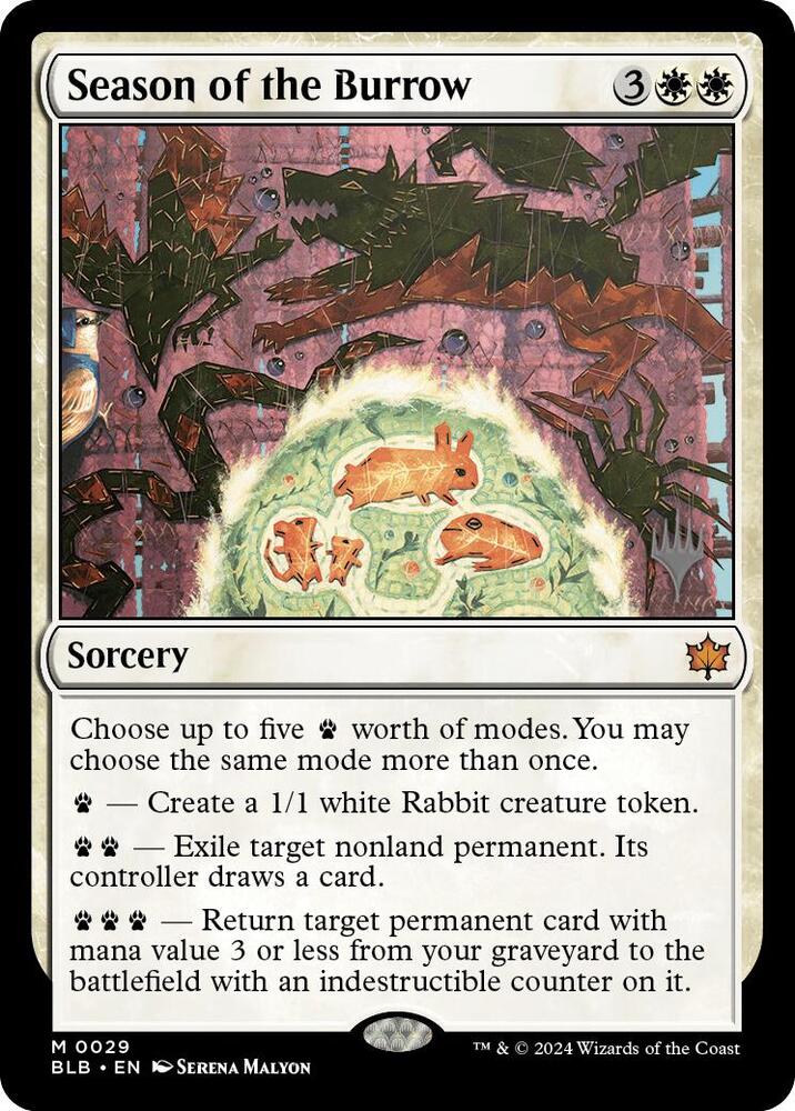 Season of the Burrow 29 card from Promo Pack: Bloomburrow