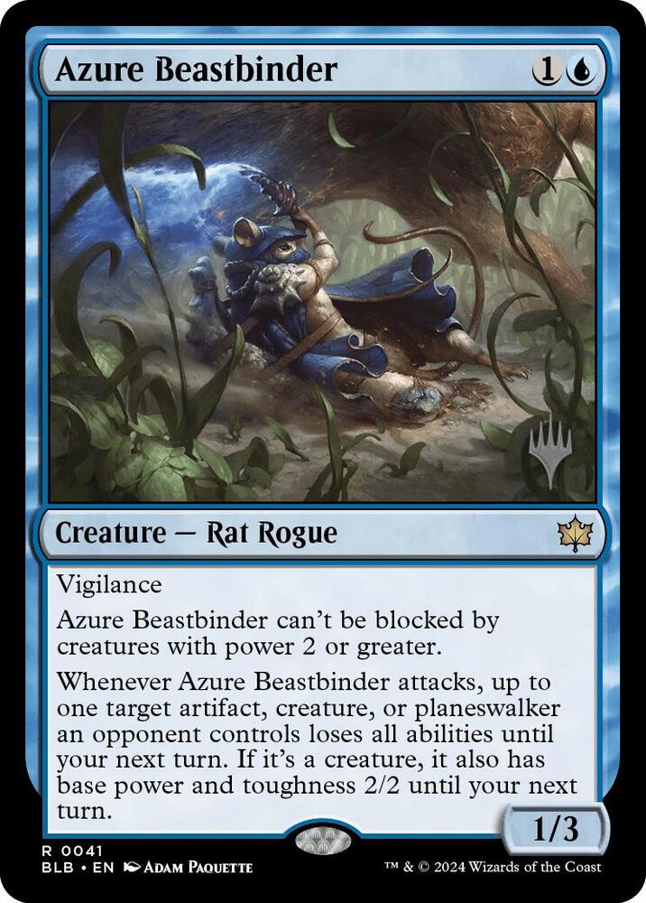 Azure Beastbinder 41 card from Promo Pack: Bloomburrow