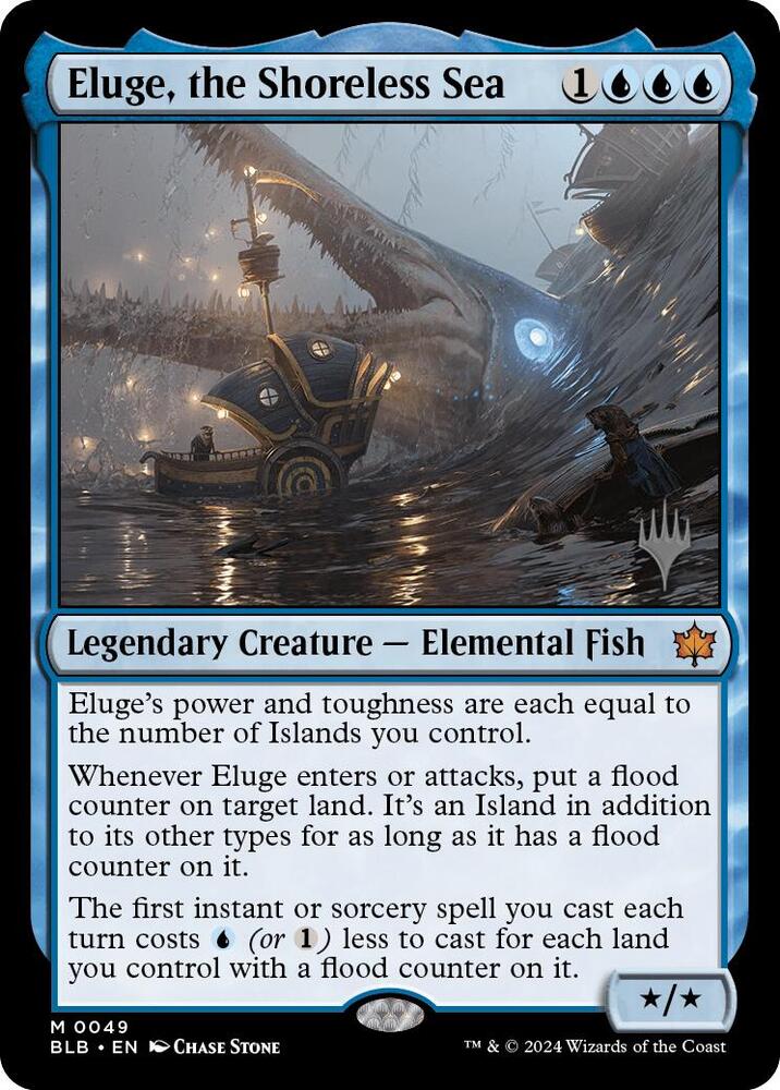Eluge, the Shoreless Sea 49 card from Promo Pack: Bloomburrow