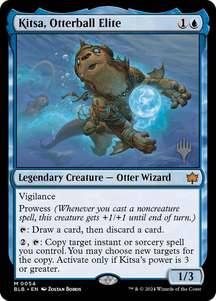Kitsa, Otterball Elite 54 card from Promo Pack: Bloomburrow