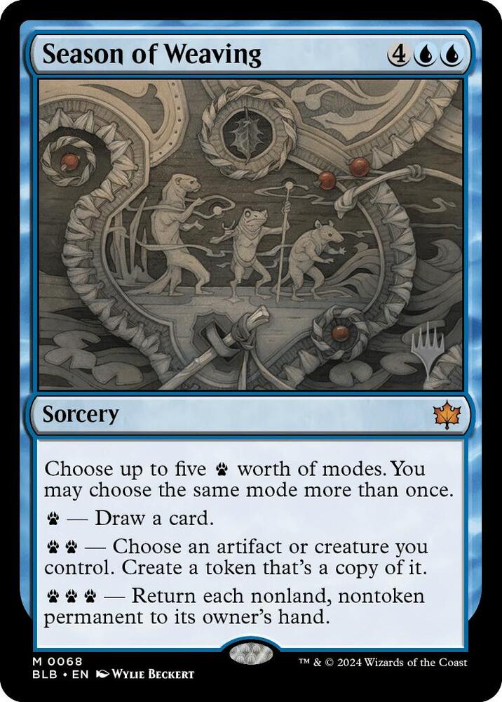 Season of Weaving 68 card from Promo Pack: Bloomburrow
