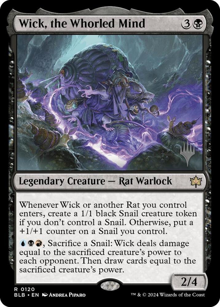Wick, the Whorled Mind 120 card from Promo Pack: Bloomburrow