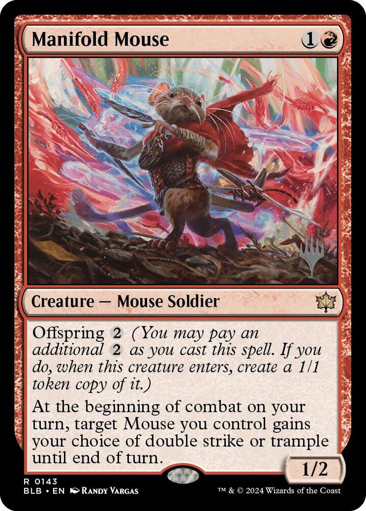 Manifold Mouse 143 card from Promo Pack: Bloomburrow