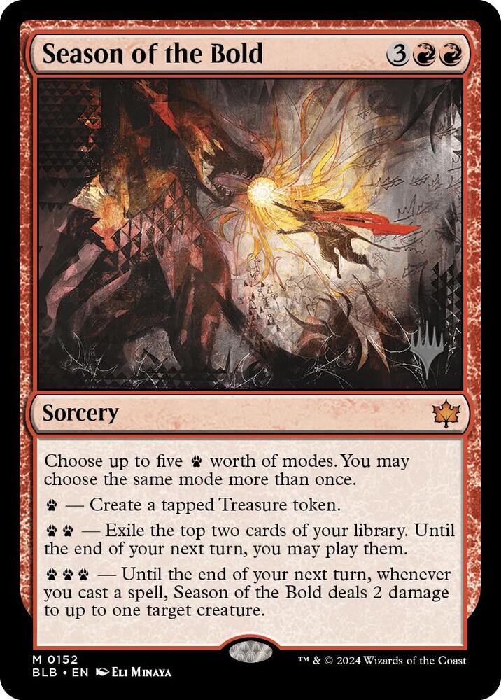 Season of the Bold 152 card from Promo Pack: Bloomburrow