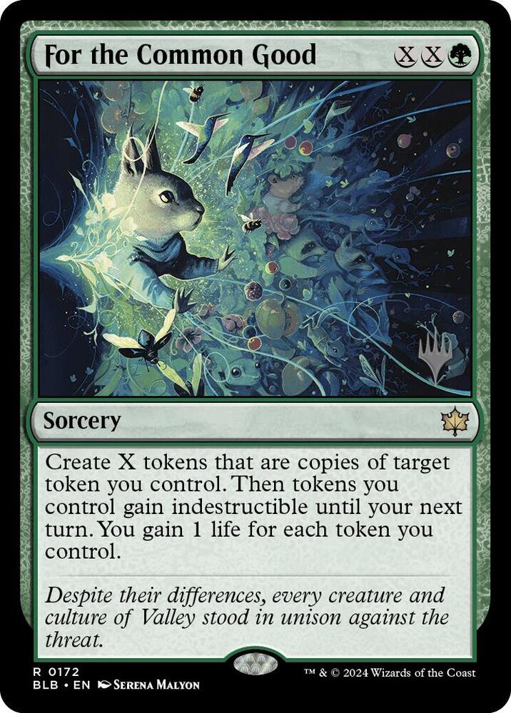 For the Common Good 172 card from Promo Pack: Bloomburrow