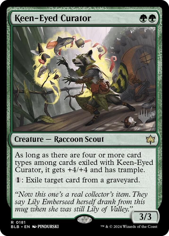 Keen-Eyed Curator 181 card from Promo Pack: Bloomburrow
