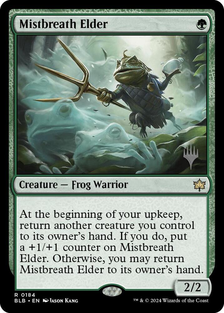 Mistbreath Elder 184 card from Promo Pack: Bloomburrow