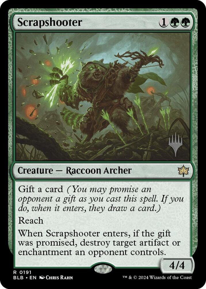 Scrapshooter 191 card from Promo Pack: Bloomburrow