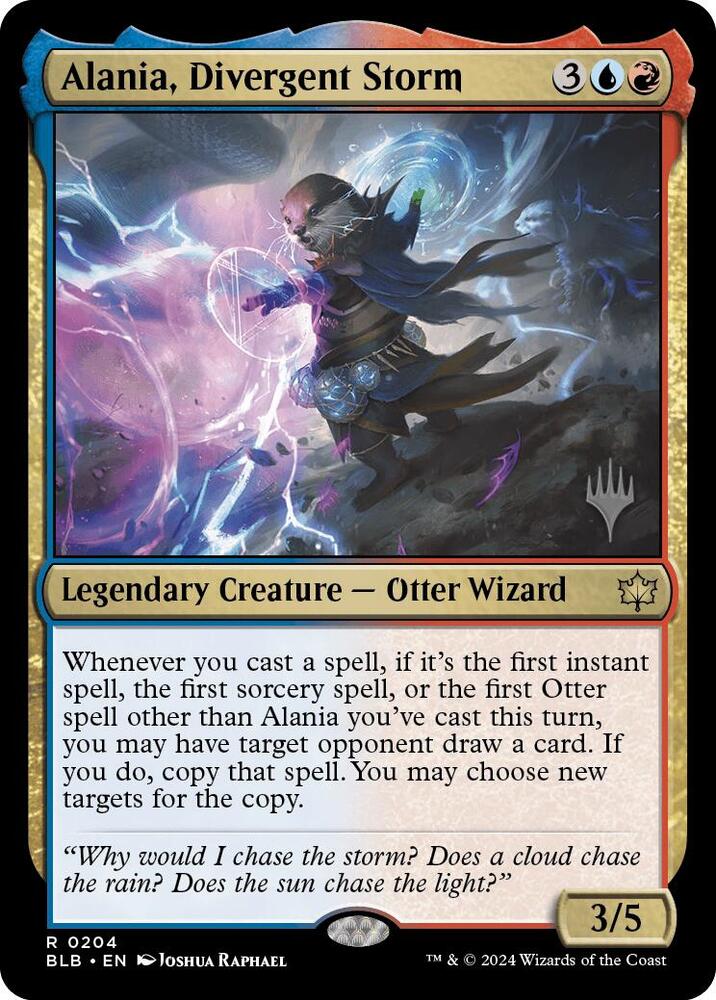 Alania, Divergent Storm 204 card from Promo Pack: Bloomburrow