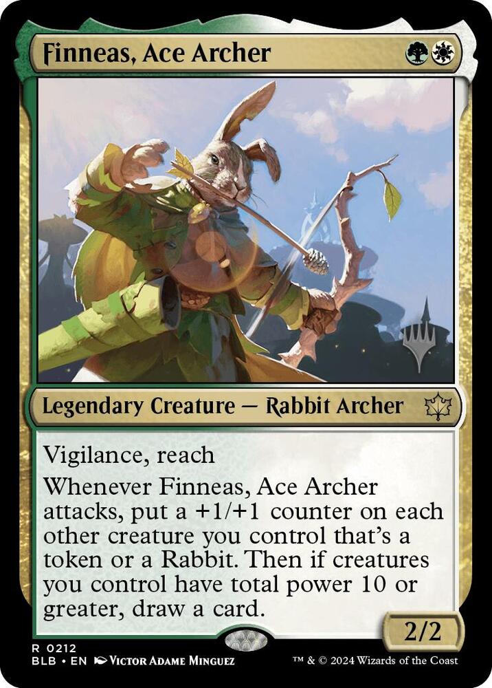 Finneas, Ace Archer 212 card from Promo Pack: Bloomburrow