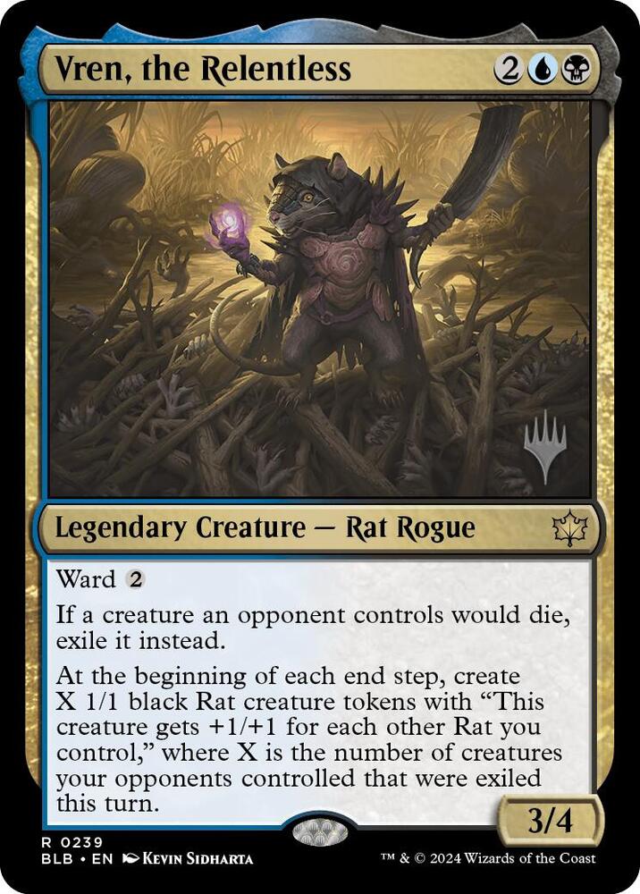 Vren, the Relentless 239 card from Promo Pack: Bloomburrow
