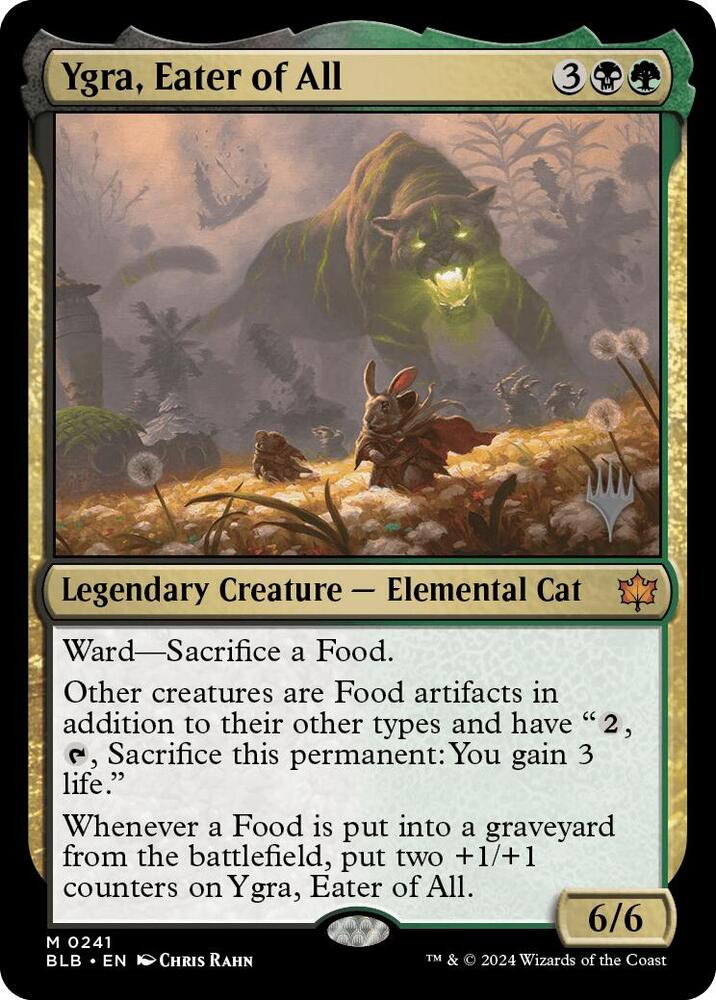 Ygra, Eater of All 241 card from Promo Pack: Bloomburrow