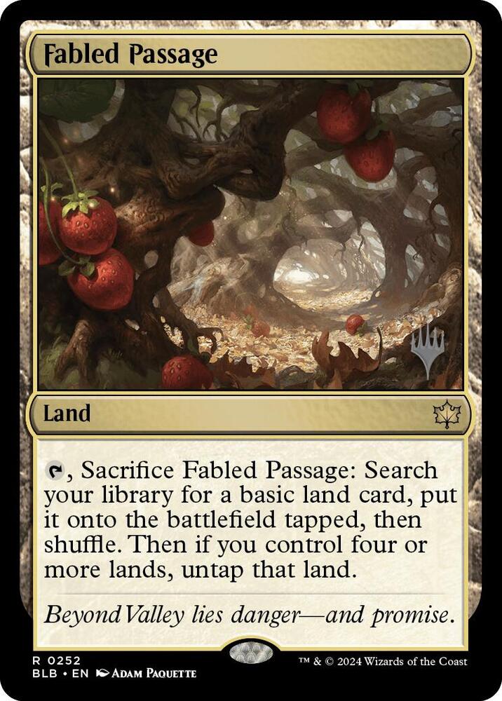 Fabled Passage 252 card from Promo Pack: Bloomburrow