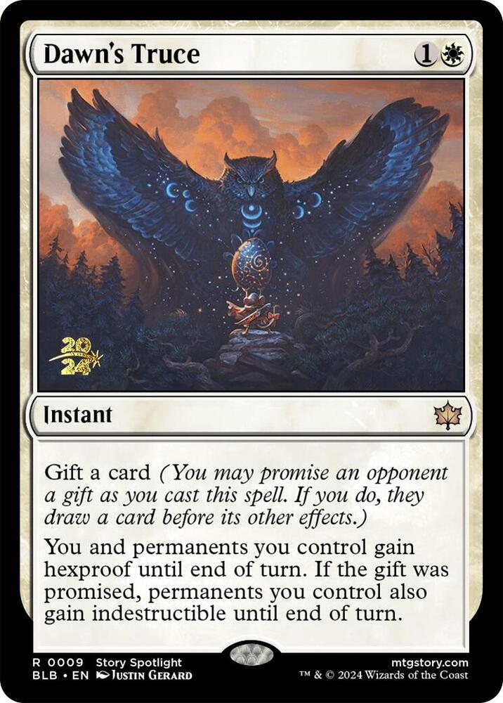 Dawn's Truce 9 card from Prerelease Cards